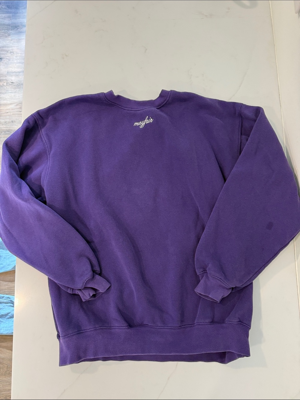 Mayfair Purple Crewneck Sweatshirt - Casual Pullover